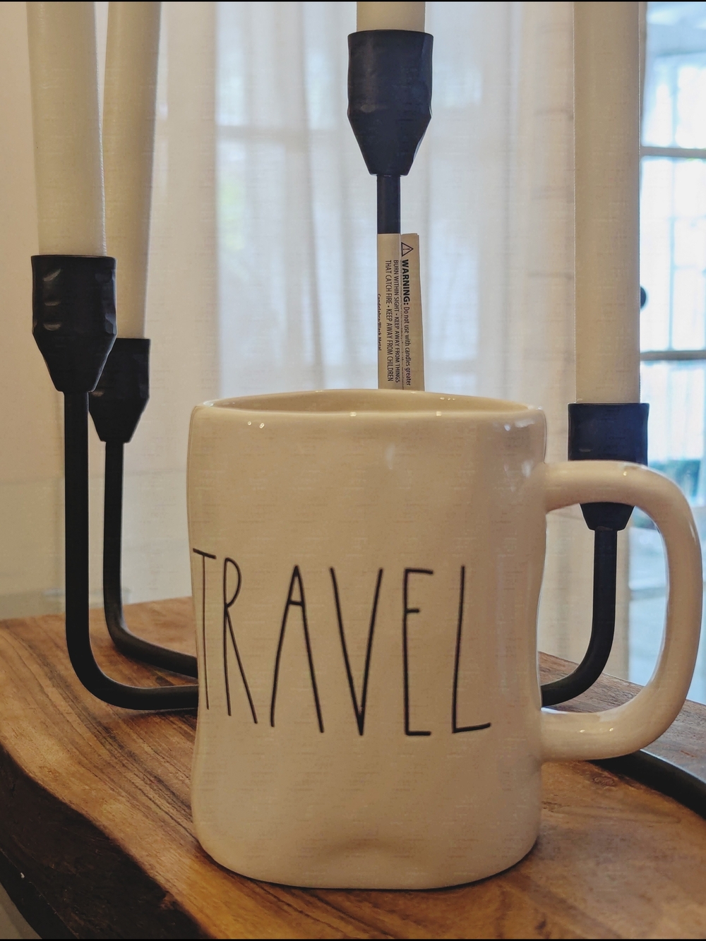 Rae Dunn "Travel " Ceramic Coffee Mug
